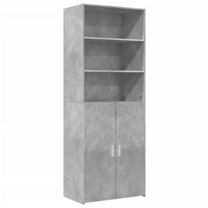 Credenza Grigio Cemento 70x42,5x185 cm in Legno Multistrato 3281374