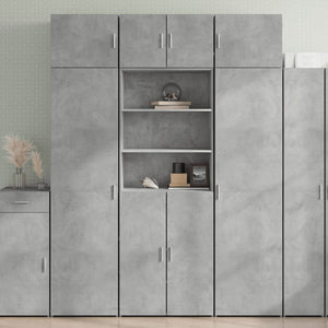 Credenza Grigio Cemento 70x42,5x185 cm in Legno Multistrato 3281374