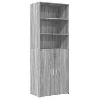 Credenza Grigio Sonoma 70x42,5x185 cm in Legno Multistrato 3281376