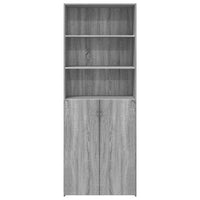 Credenza Grigio Sonoma 70x42,5x185 cm in Legno Multistrato 3281376