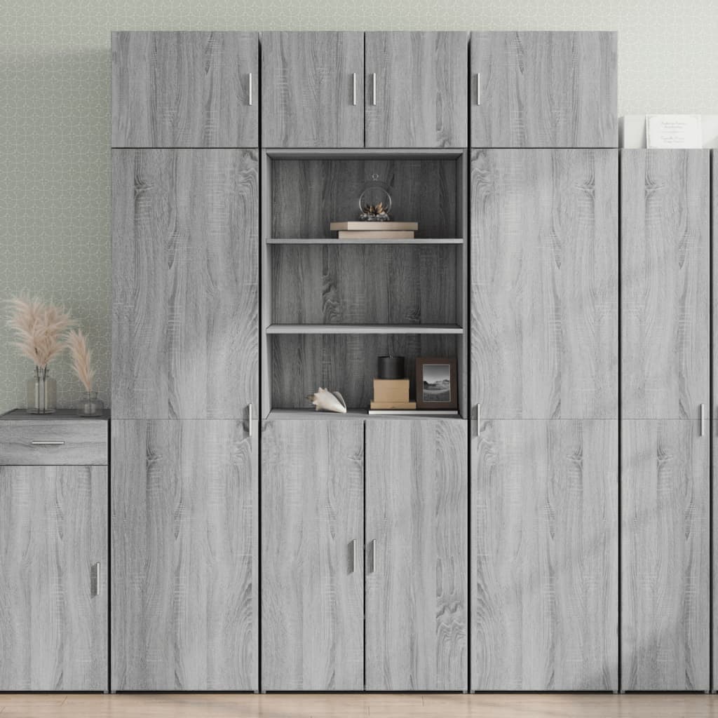 Credenza Grigio Sonoma 70x42,5x185 cm in Legno Multistrato 3281376