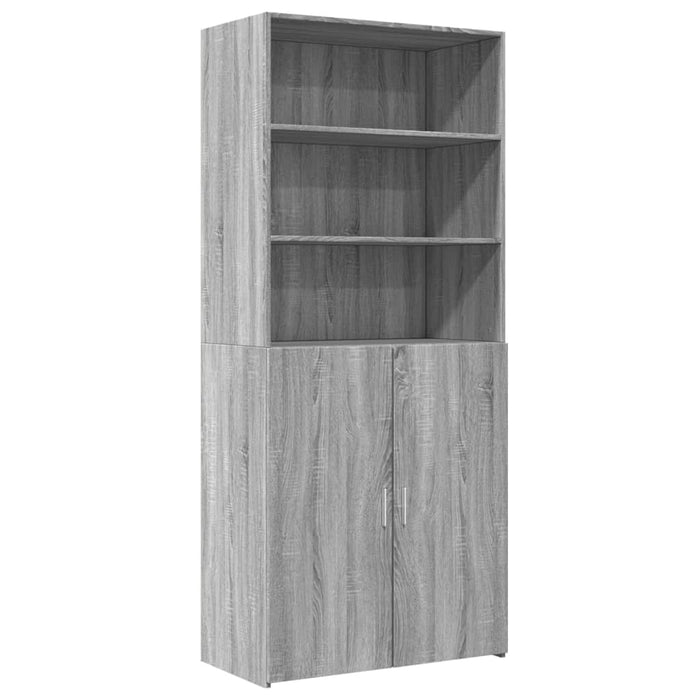 Credenza Grigio Sonoma 80x42,5x185 cm in Legno Multistrato 3281383