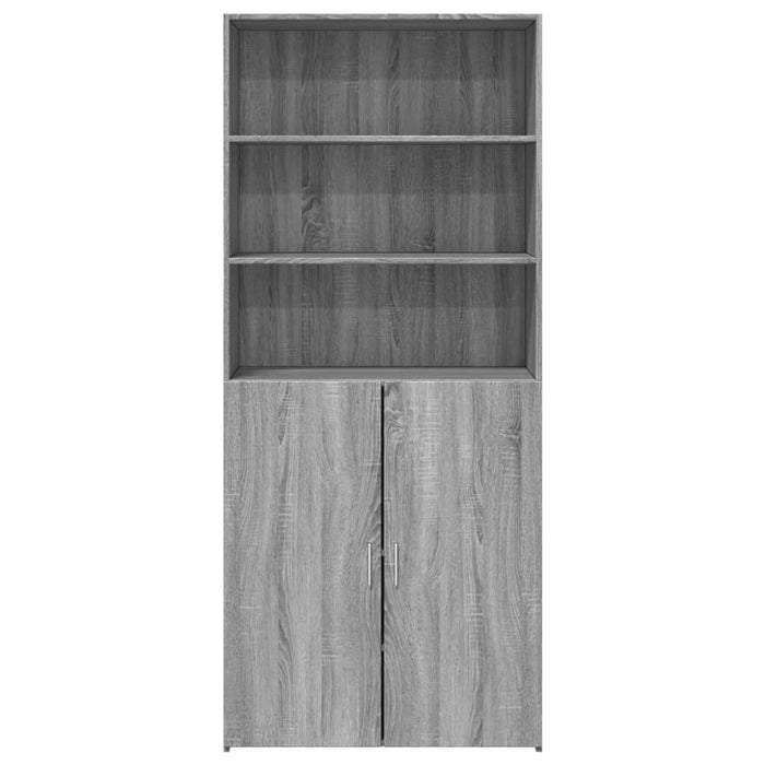 Credenza Grigio Sonoma 80x42,5x185 cm in Legno Multistrato 3281383