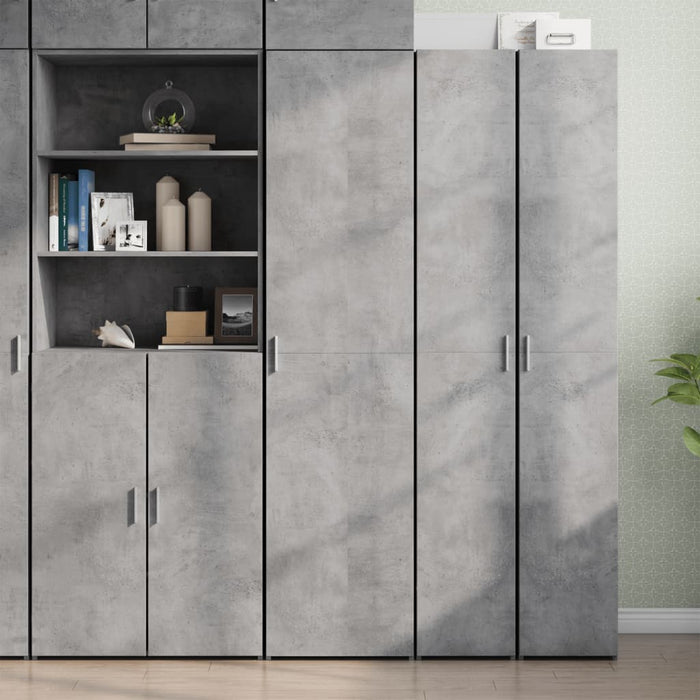 Credenza Grigio Cemento 45x42,5x185 cm in Legno Multistrato 3281409