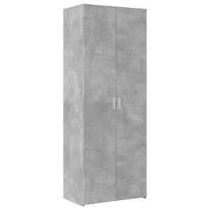 Credenza Grigio Cemento 70x42,5x185 cm in Legno Multistrato 3281423