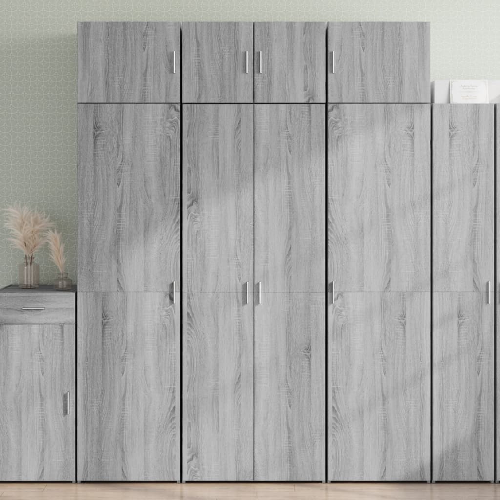 Credenza Grigio Sonoma 70x42,5x185 cm in Legno Multistrato 3281425