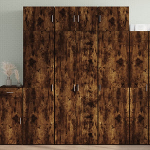 Credenza Rovere Fumo 70x42,5x185 cm in Legno Multistrato 3281431