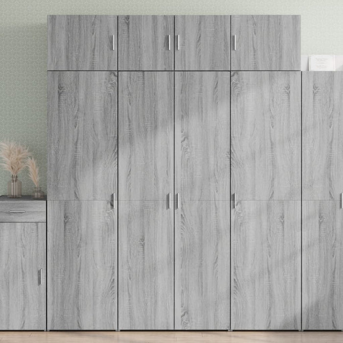 Credenza Grigio Sonoma 80x42,5x185 cm in Legno Multistrato 3281439