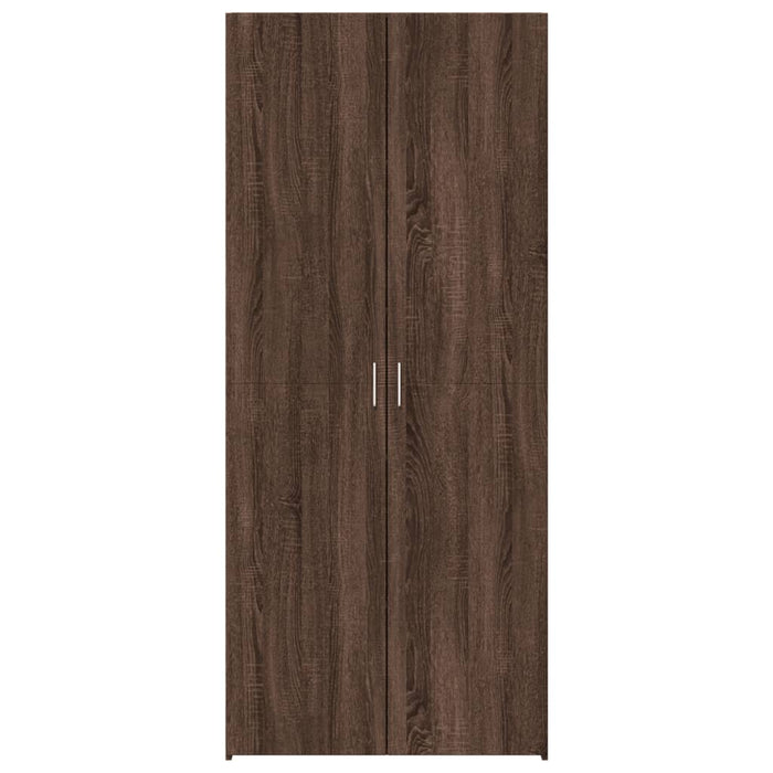 Credenza Rovere Marrone 80x42,5x185 cm in Legno Multistrato 3281440