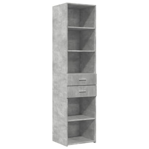 Credenza Grigio Cemento 45x42,5x185 cm in Legno Multistrato 3281451