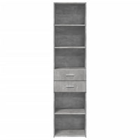 Credenza Grigio Cemento 45x42,5x185 cm in Legno Multistrato 3281451