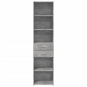 Credenza Grigio Cemento 45x42,5x185 cm in Legno Multistrato 3281451