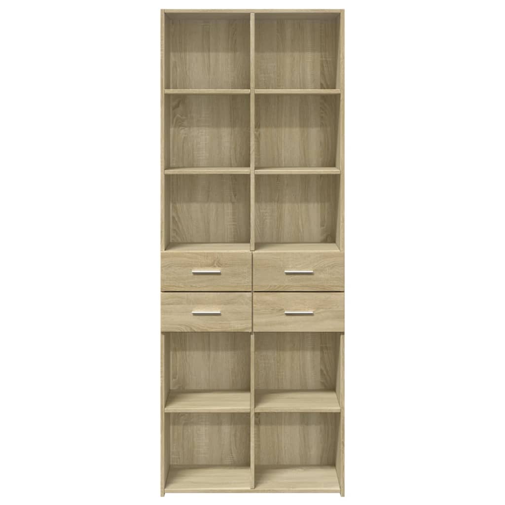 Credenza Rovere Sonoma 70x42,5x185 cm in Legno Multistrato 3281464