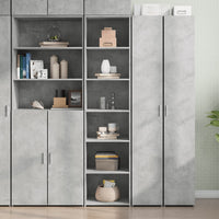 Credenza Grigio Cemento 45x41x185 cm in Legno Multistrato 3281676