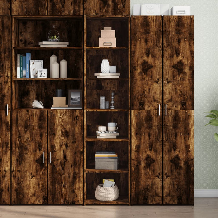 Credenza Rovere Fumo 45x41x185 cm in Legno Multistrato 3281677