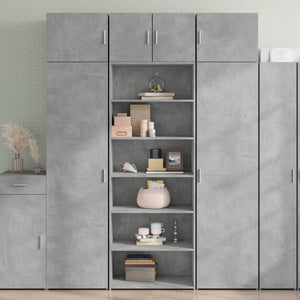 Credenza Grigio Cemento 70x41x185 cm in Legno Multistrato 3281690