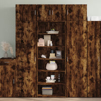 Credenza Rovere Fumo 70x41x185 cm in Legno Multistrato 3281691