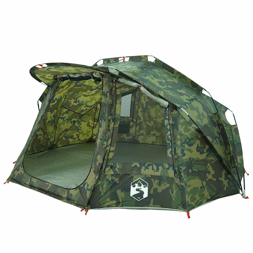 Tenda da Pesca per 5 Persone Mimetica Impermeabile 4009391