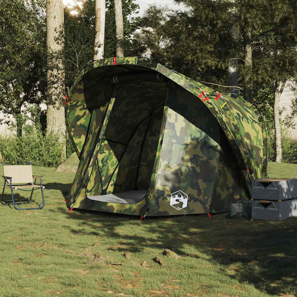 Tenda da Pesca per 4 Persone Mimetica Impermeabile 4009397