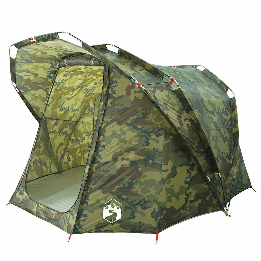 Tenda da Pesca per 4 Persone Mimetica Impermeabile 4009397