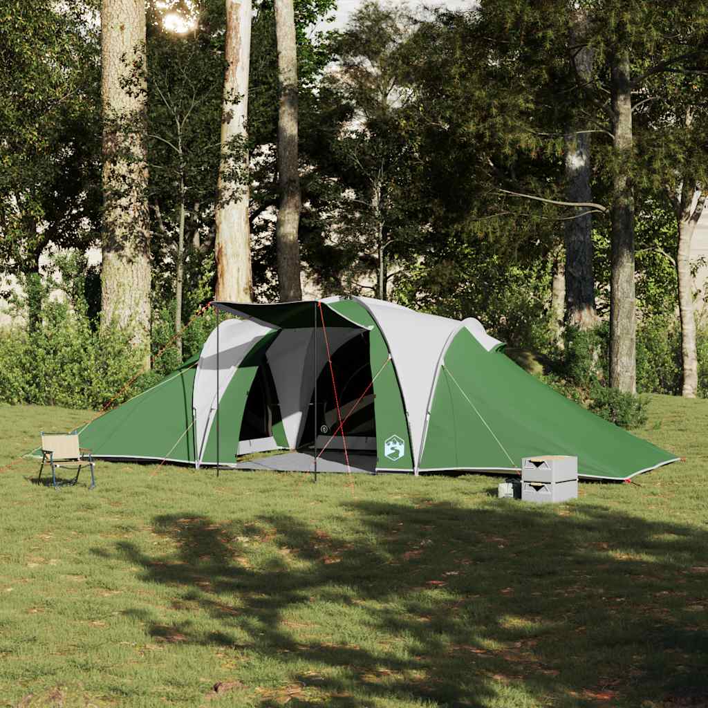 Tenda da Campeggio a Cupola per 6 Persone Verde Impermeabile 4009431