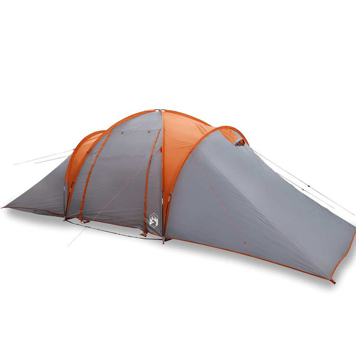 Tenda da Campeggio a Cupola 6 Persone Grigio e Arancione 4009433