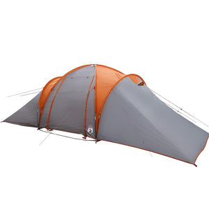 Tenda da Campeggio a Cupola 6 Persone Grigio e Arancione 4009433