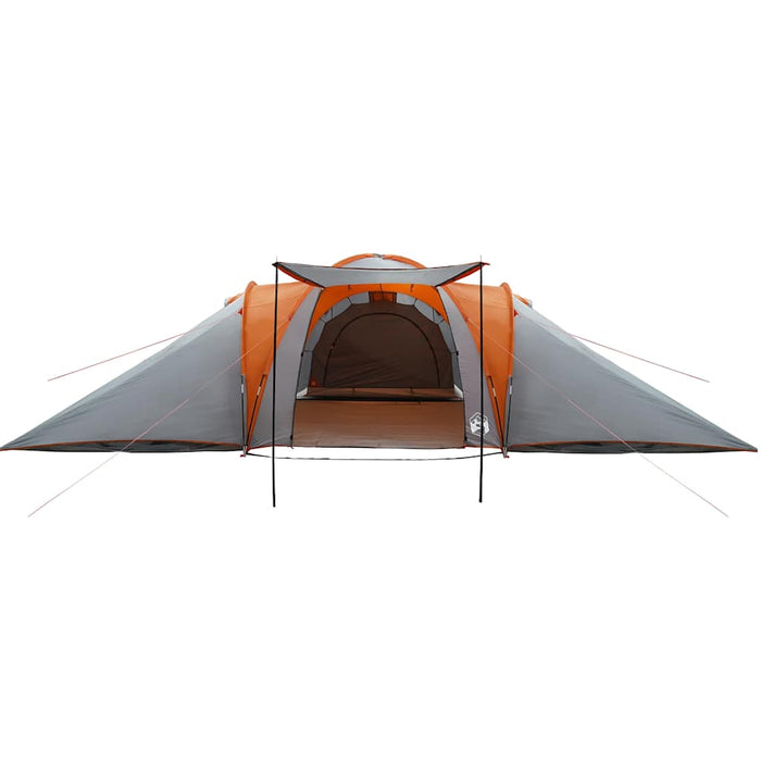 Tenda da Campeggio a Cupola 6 Persone Grigio e Arancione 4009433