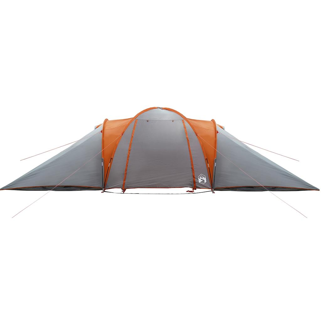 Tenda da Campeggio a Cupola 6 Persone Grigio e Arancione 4009433