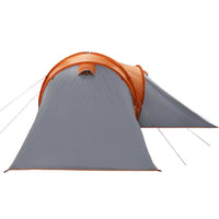 Tenda da Campeggio a Cupola 6 Persone Grigio e Arancione 4009433