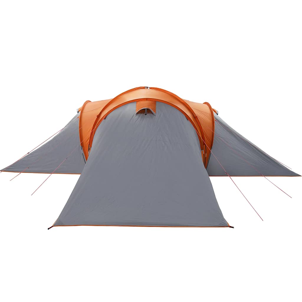 Tenda da Campeggio a Cupola 6 Persone Grigio e Arancione 4009433