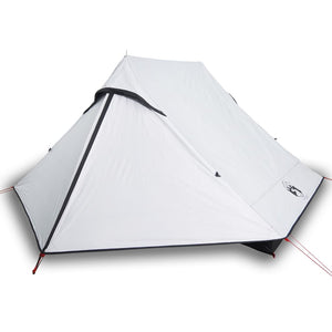 Tenda Campeggio 2 Persone Bianca Tessuto Oscurante Impermeabile 4009437