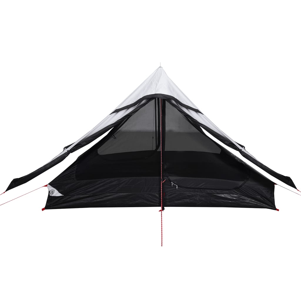 Tenda Campeggio 2 Persone Bianca Tessuto Oscurante Impermeabile 4009437