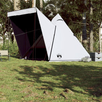 Tenda Familiare Tipi 6 Persone Bianca Tessuto Impermeabile 4009441