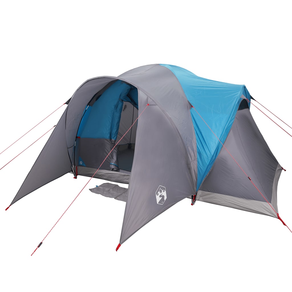 Tenda da Campeggio a Cupola per 4 Persone Blu Impermeabile 4009462