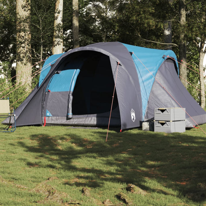 Tenda da Campeggio a Cupola per 4 Persone Blu Impermeabile 4009462