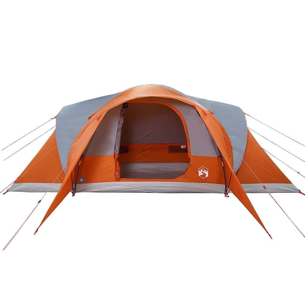 Tenda da Campeggio a Cupola 6 Persone Grigio e Arancione 4009469