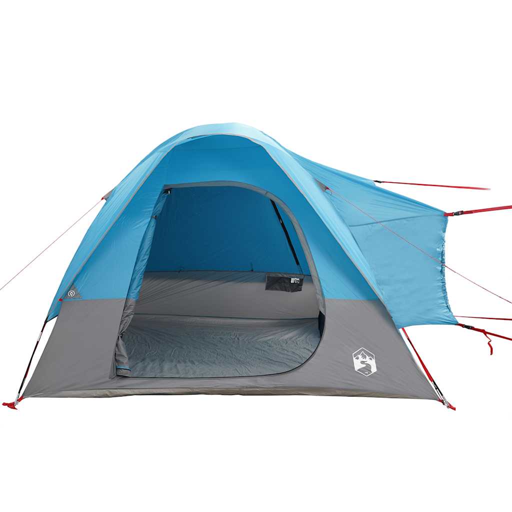 Tenda da Campeggio per Auto per 4 Persone Blu Impermeabile 4009495