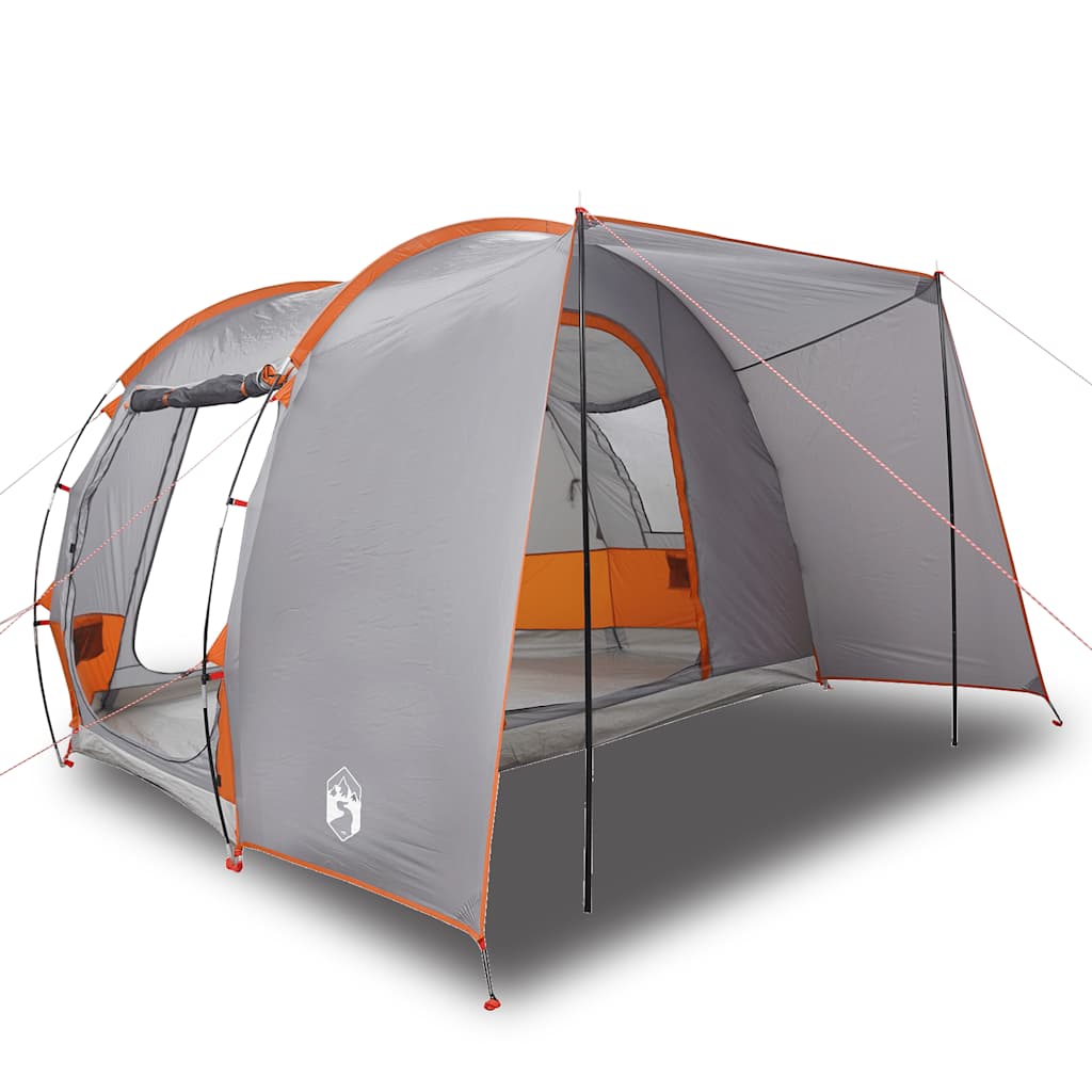 Tenda da Campeggio 2 Persone Grigio e Arancione Impermeabile 4009508