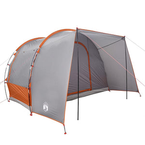 Tenda da Campeggio 2 Persone Grigio e Arancione Impermeabile 4009508