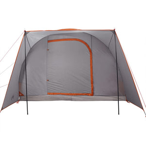 Tenda da Campeggio 2 Persone Grigio e Arancione Impermeabile 4009508