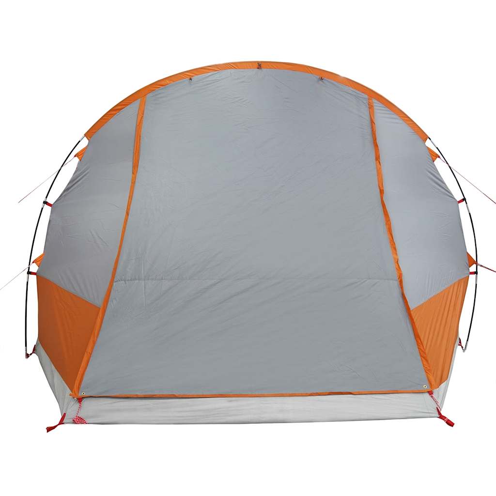 Tenda da Campeggio 2 Persone Grigio e Arancione Impermeabile 4009508