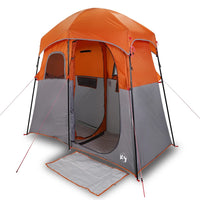 Tenda da Doccia 2 Persone Grigio e Arancione Impermeabile 4009535