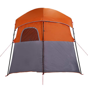 Tenda da Doccia 2 Persone Grigio e Arancione Impermeabile 4009535