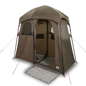 Tenda da Doccia per 2 Persone Marrone Impermeabile 4009537