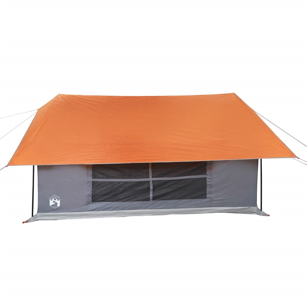 Tenda da Campeggio 5 Persone Grigio e Arancione Impermeabile 4009541