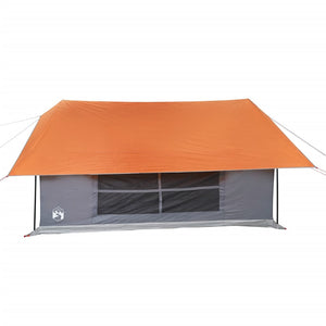 Tenda da Campeggio 5 Persone Grigio e Arancione Impermeabile 4009541