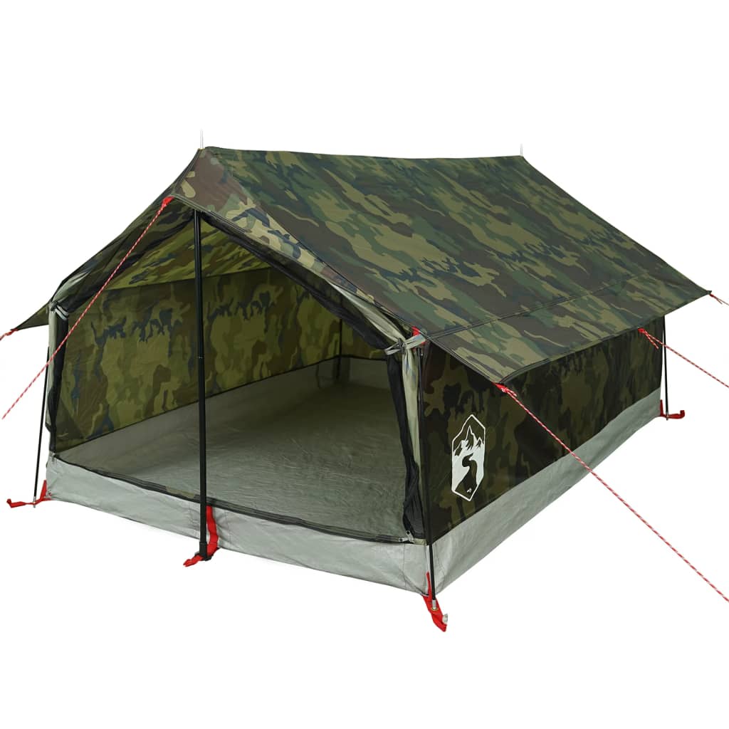 Tenda da Campeggio per 2 Persone Mimetica Impermeabile 4009623