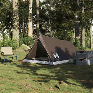 Tenda da Campeggio per 2 Persone Marrone Impermeabile 4009625