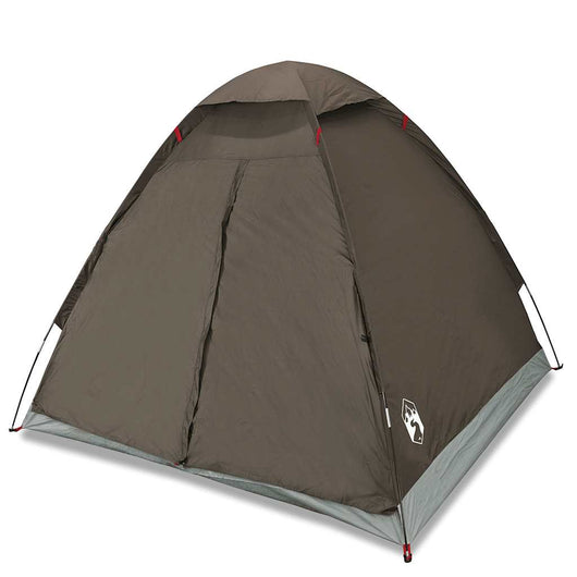 Tenda da Campeggio a Cupola per 4 Persone Marrone Impermeabile 4009637